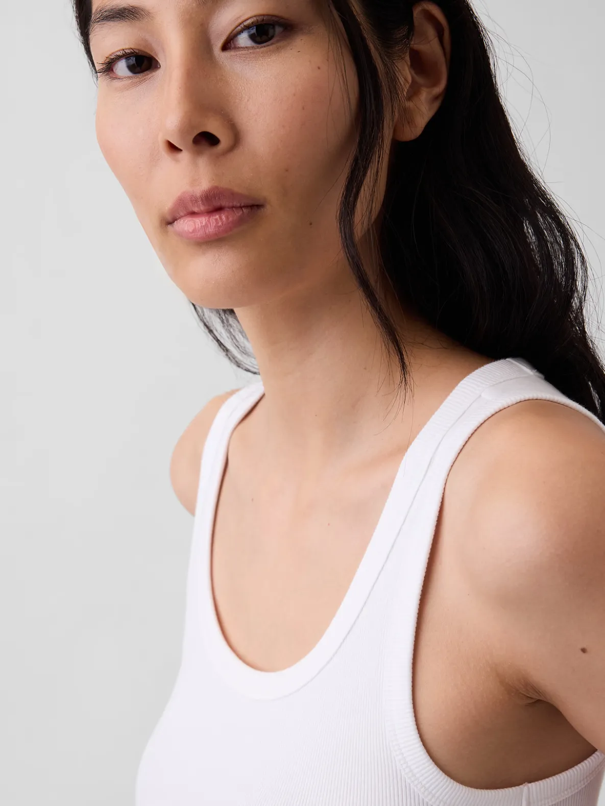 Rib Scoop Tank Top