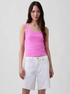 Rib Scoop Tank Top