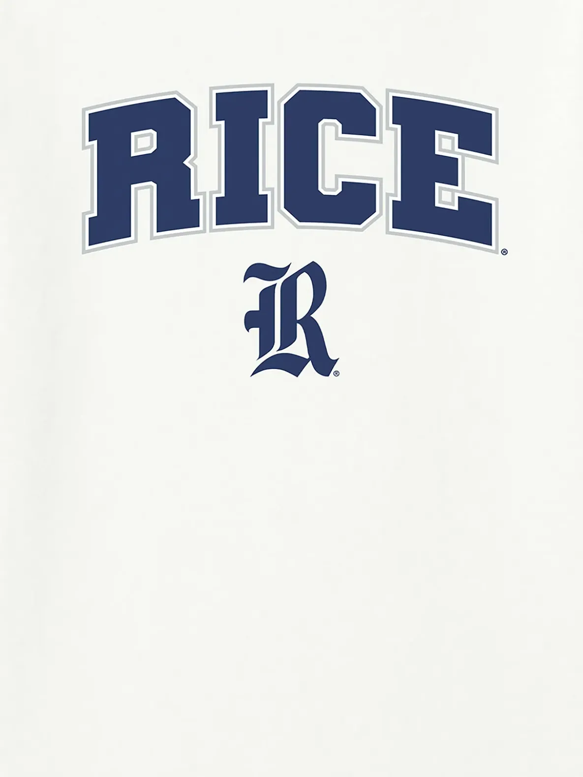 Rice University Arch Logo Secondary Graphic T-Shirt