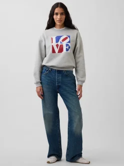 Robert Indiana VintageSoft LOVE Sweatshirt