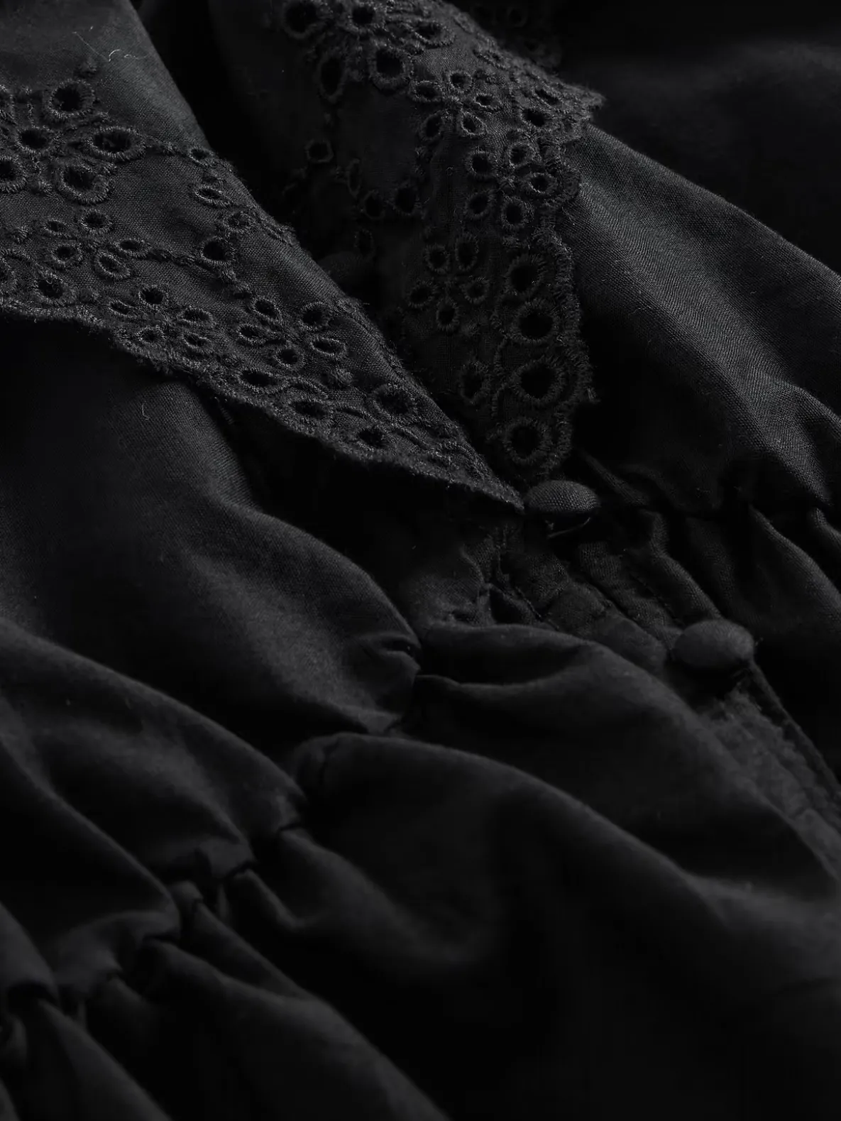 Ruffle Collar V-Neck Top