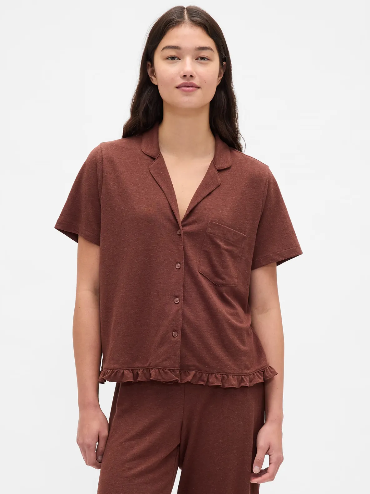 Ruffle PJ Shirt