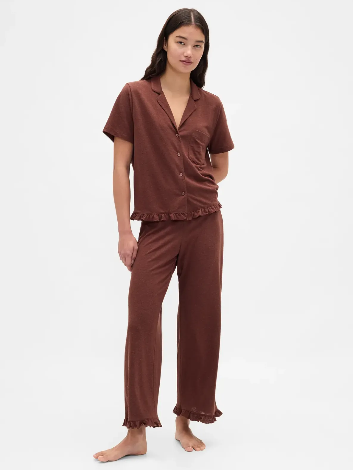 Ruffle PJ Shirt