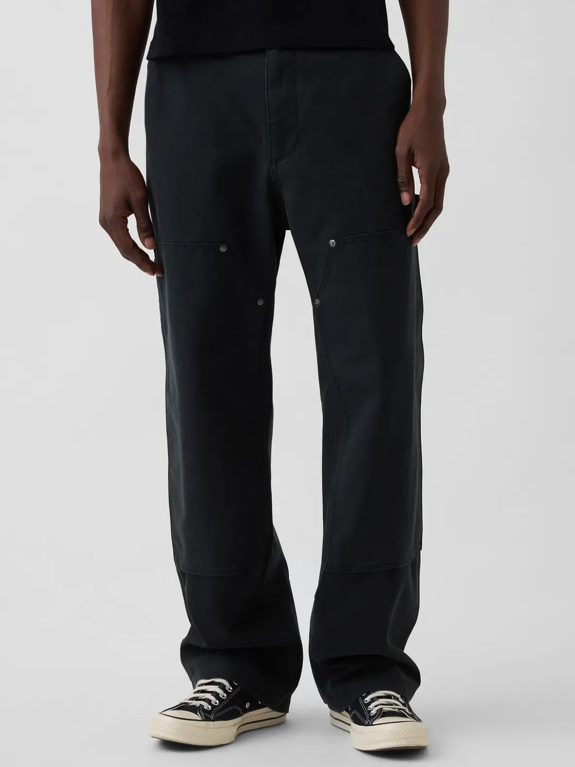 '90s Loose Canvas Double-Knee Carpenter Pants