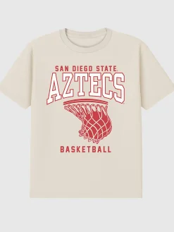 San Diego State University Basketball Hoop Graphic T-Shirt