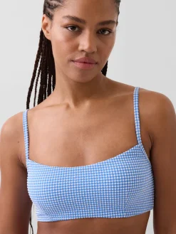 Scoop-Neck Rib Bikini Top