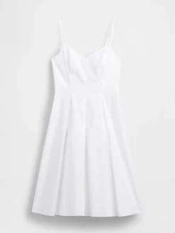 Seamed V-Neck Midi Dress