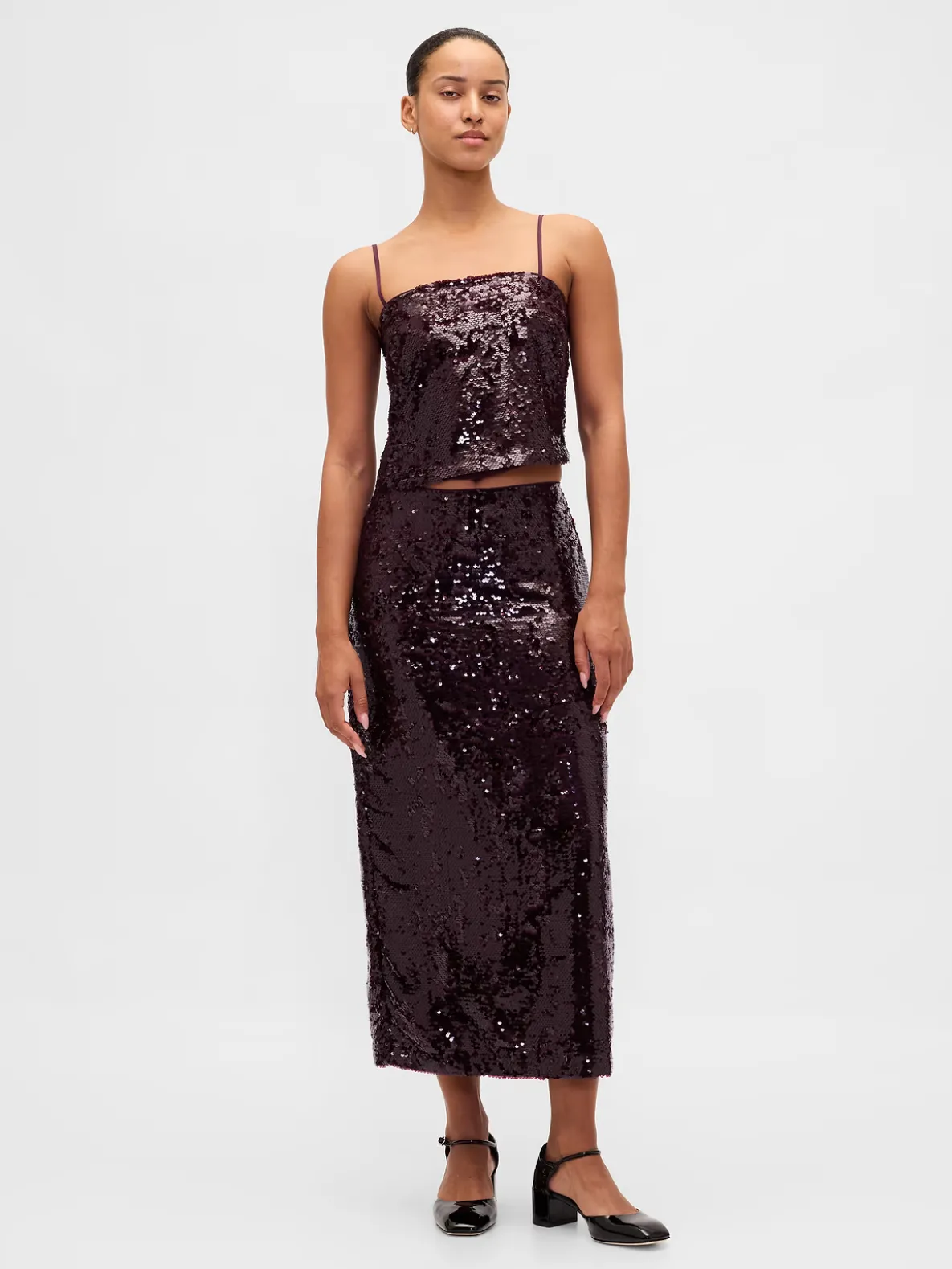 Sequin Maxi Skirt