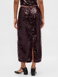 Sequin Maxi Skirt