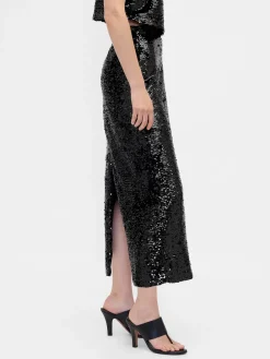 Sequin Maxi Skirt