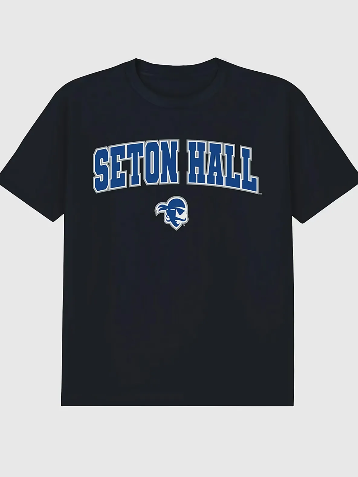 Seton Hall University Arch Logo Black Graphic T-Shirt