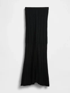 Sheer Maxi Sweater Skirt