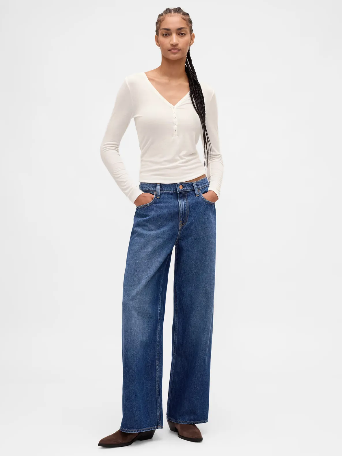 Sheer Rib Henley T-Shirt
