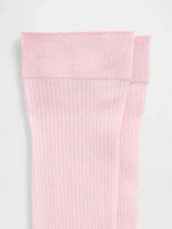 Sheer Rib Knee-High Socks