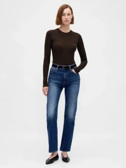 Sheer Rib Sweater Bodysuit