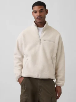 Sherpa Oversized Half-Zip Pullover