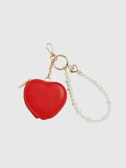 Shiraleah Heart Pouch Bag Charm/Key Ring