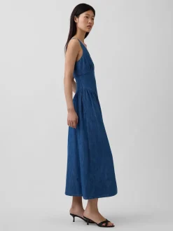 Shirred Maxi Dress