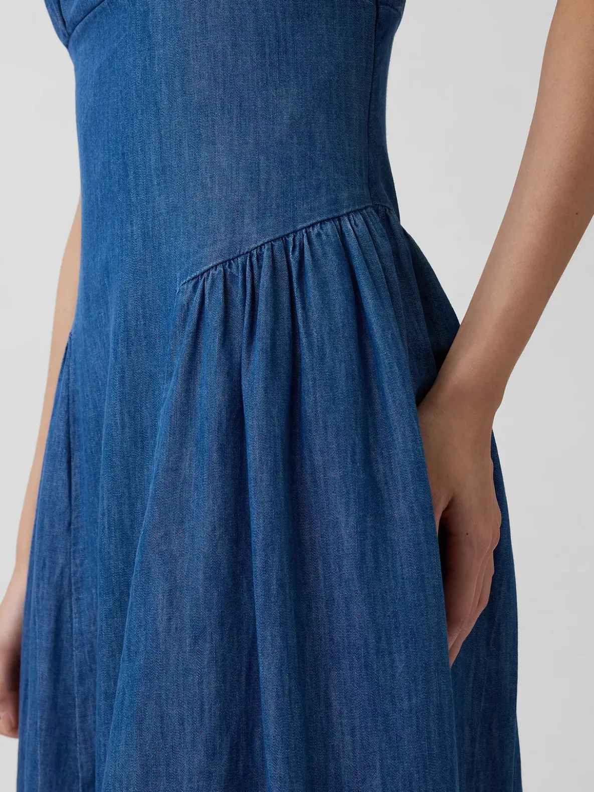 Shirred Maxi Dress