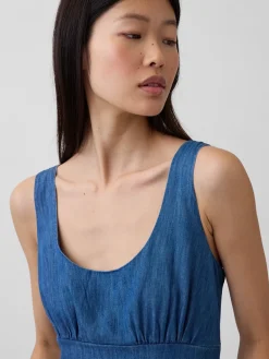 Shirred Maxi Dress