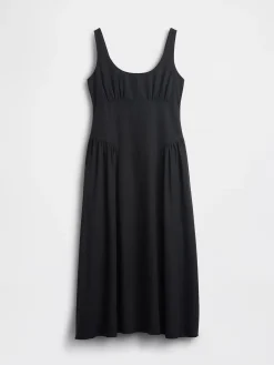 Shirred Maxi Dress