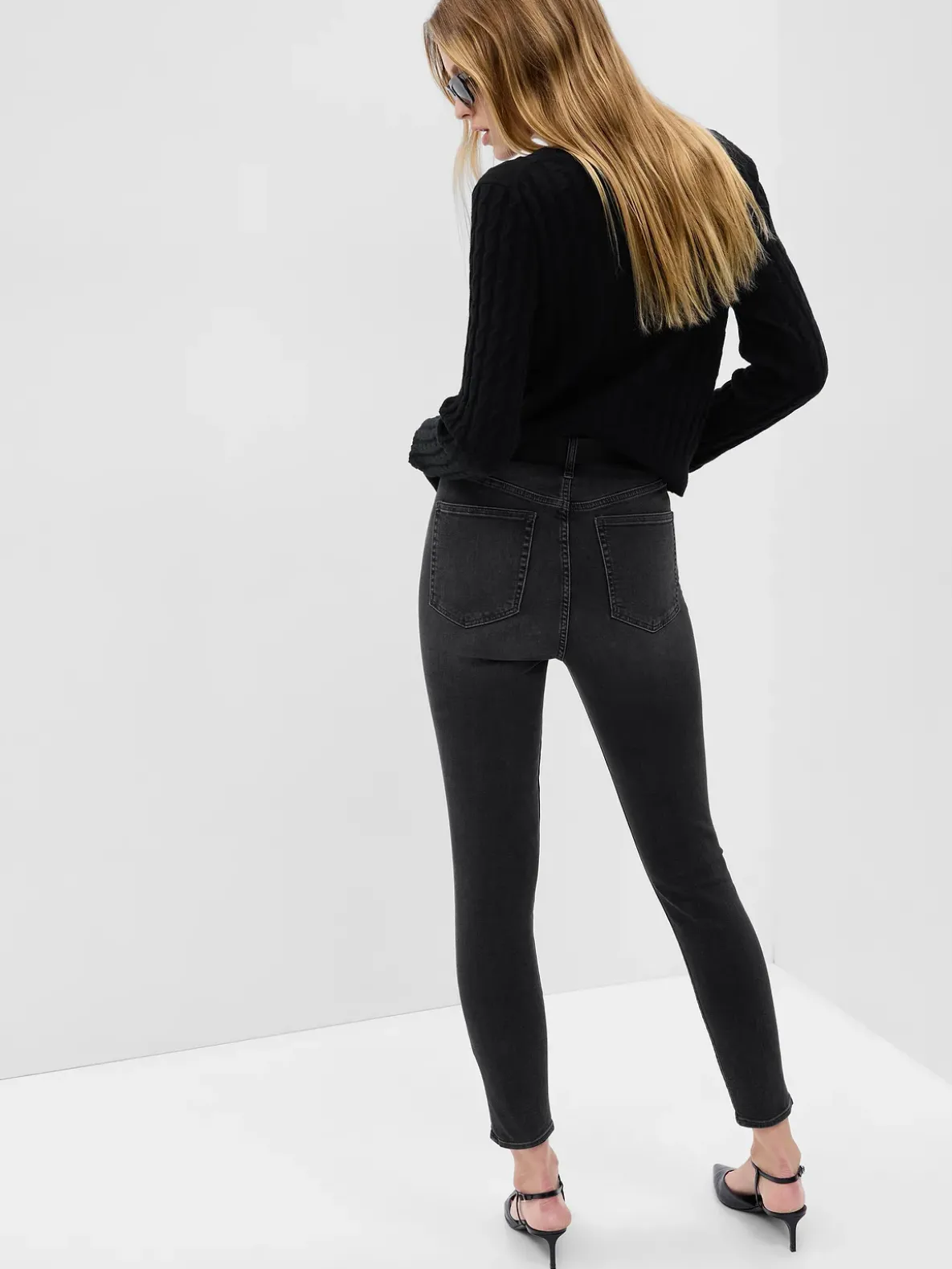 Sky High Rise True Skinny Jeans