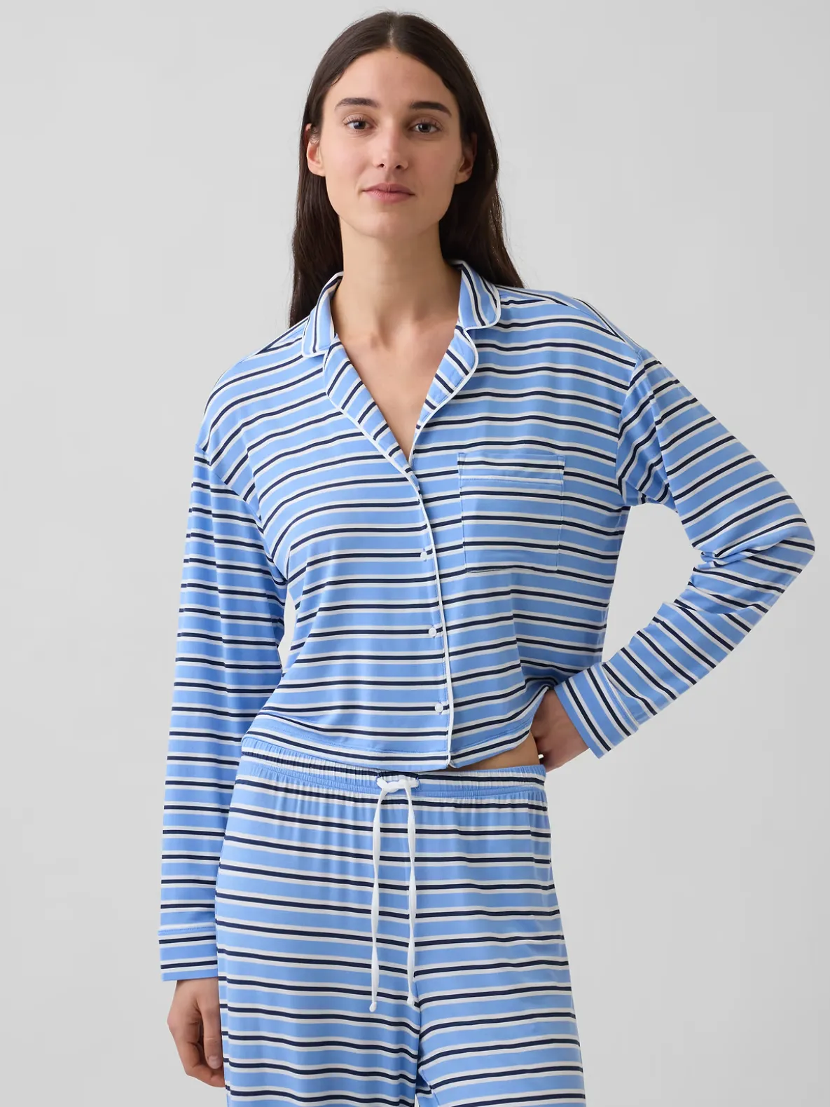 Softest Modal Crop PJ Top
