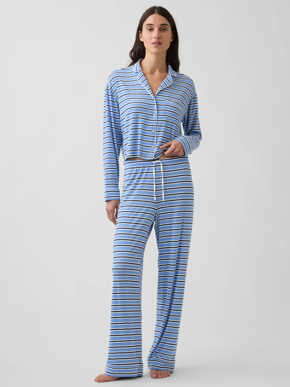 Softest Modal Crop PJ Top