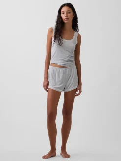 Softest Modal Lace-Trim PJ Shorts