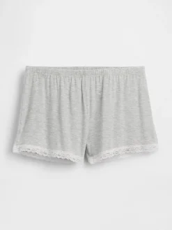 Softest Modal Lace-Trim PJ Shorts
