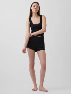 Softest Modal Lace-Trim PJ Shorts