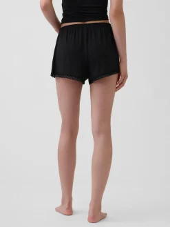 Softest Modal Lace-Trim PJ Shorts