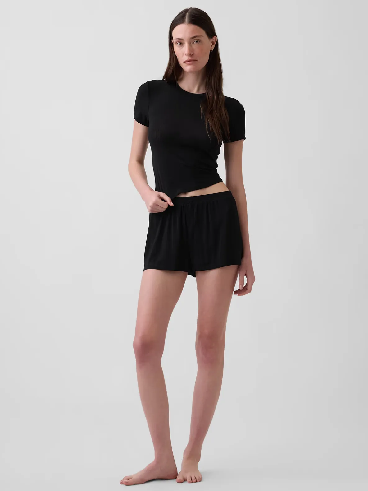 Softest UltraFine Rib Modal PJ Shorts