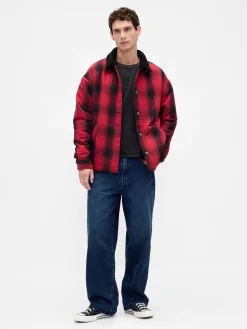 Stranger Things Adult Sherpa-Lined Shirt Jacket