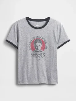 Stranger Things Organic Cotton VintageSoft Crop T-Shirt
