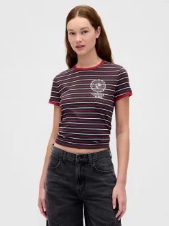Stranger Things Organic Cotton VintageSoft Crop T-Shirt
