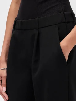 Strapless Drop-Waist Mixed Media Jumpsuit