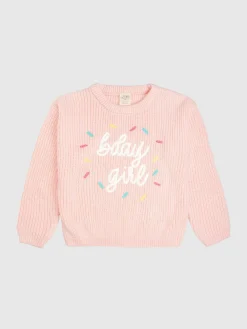 Sweet Wink Birthday Girl Sprinkle Knit Sweater