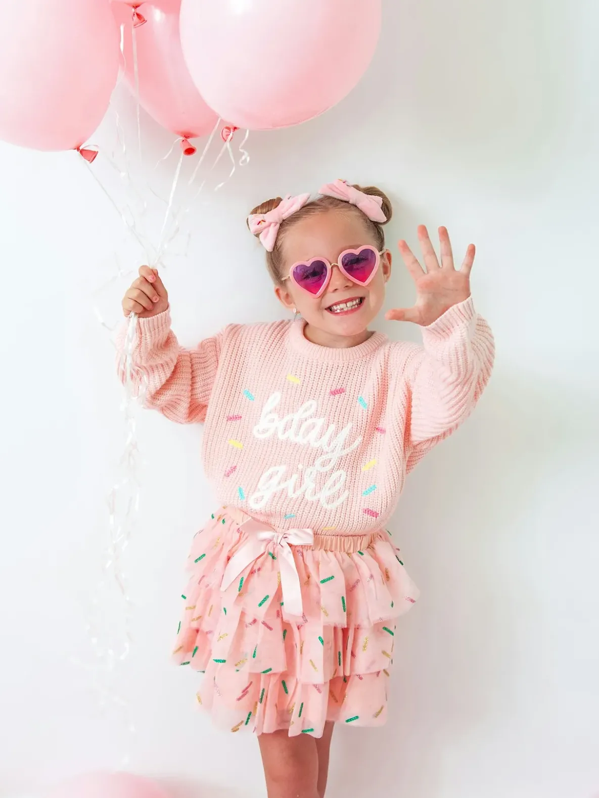 Sweet Wink Birthday Girl Sprinkle Knit Sweater