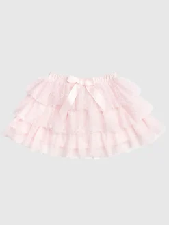 Sweet Wink Bow Lace Tiered Tutu