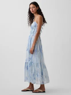 Tiered Tie-Back Maxi Dress