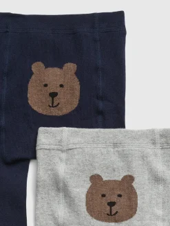 Toddler Bear Tights (2-Pack)