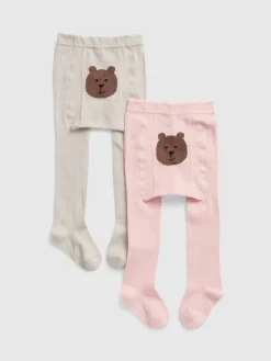 Toddler Bear Tights (2-Pack)