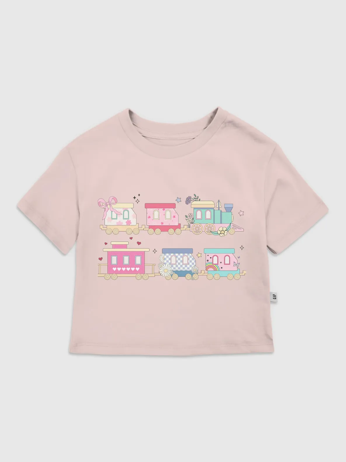 Toddler Colorful Train Graphic T-Shirt