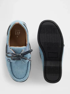 Toddler Denim Boat Shoes