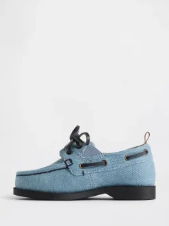 Toddler Denim Boat Shoes