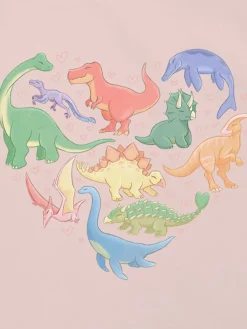 Toddler Dino Hearts Graphic T-Shirt