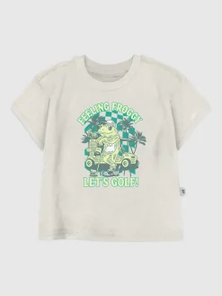 Toddler Froggy Golfing Graphic T-Shirt