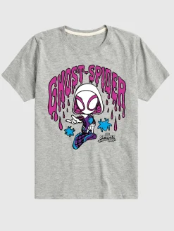 Toddler Marvel Scribble Ghost Spider Short Sleeve T-Shirt