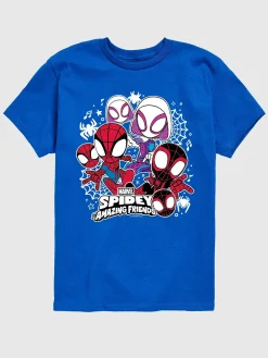 Toddler Marvel Spidey And Friends Short Sleeve Graphic Tee